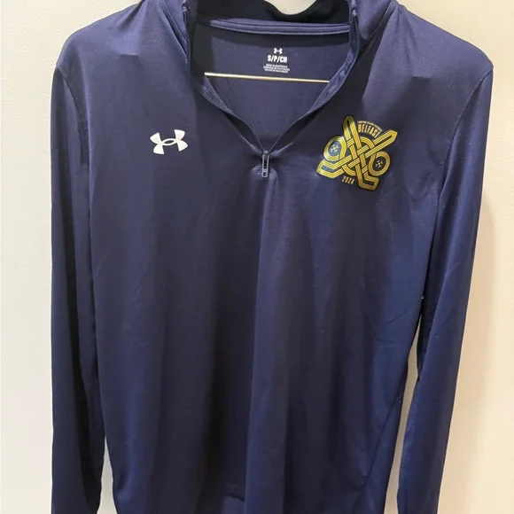 Notre Dame Under Armour Navy Belfast Hockey Pullover - Picture 1 of 4